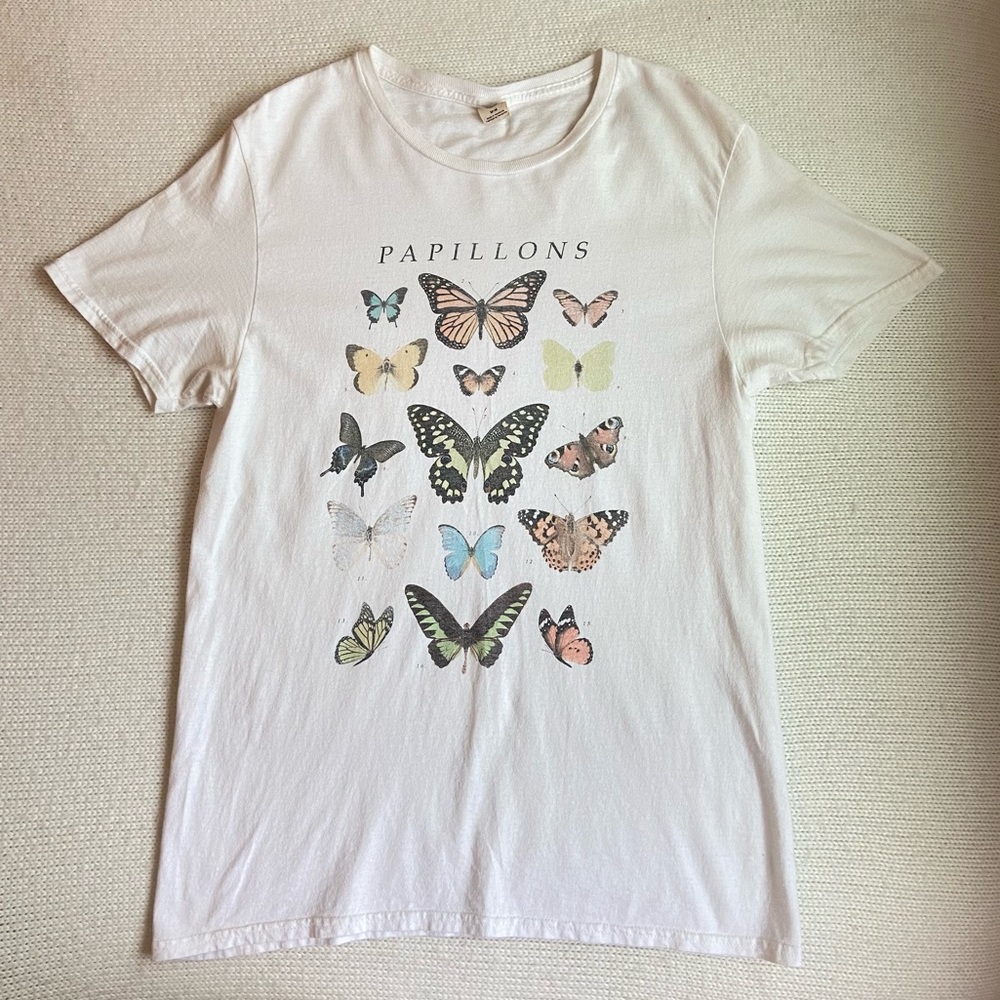 Urban Outfitters - Papillons Butterfly Crew Neck Tee